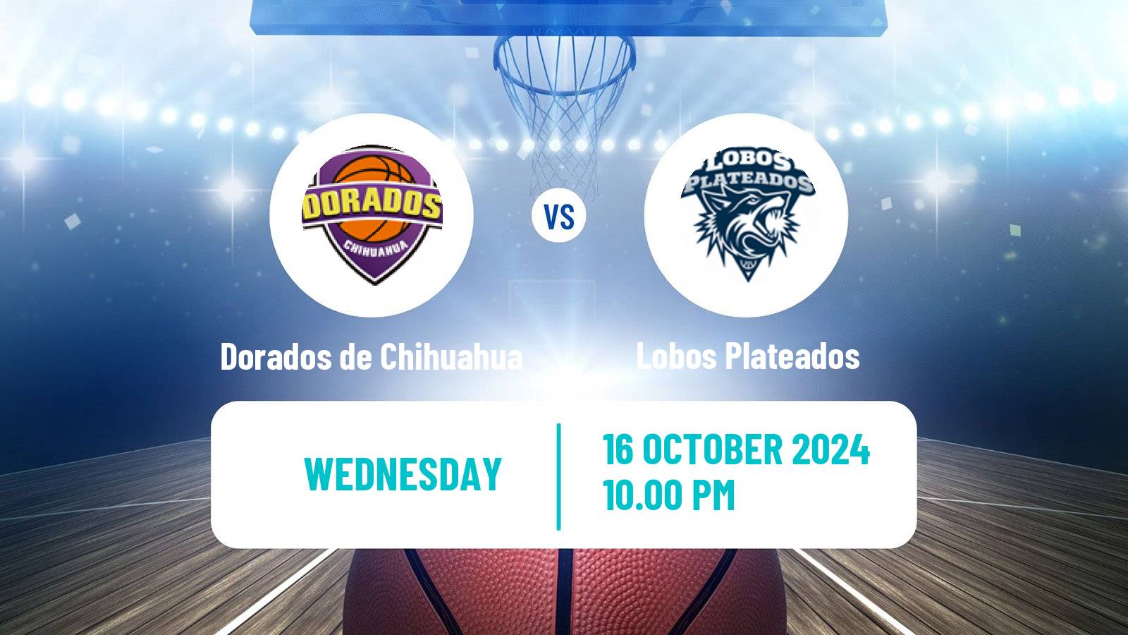 Basketball Mexican LNBP Dorados de Chihuahua - Lobos Plateados