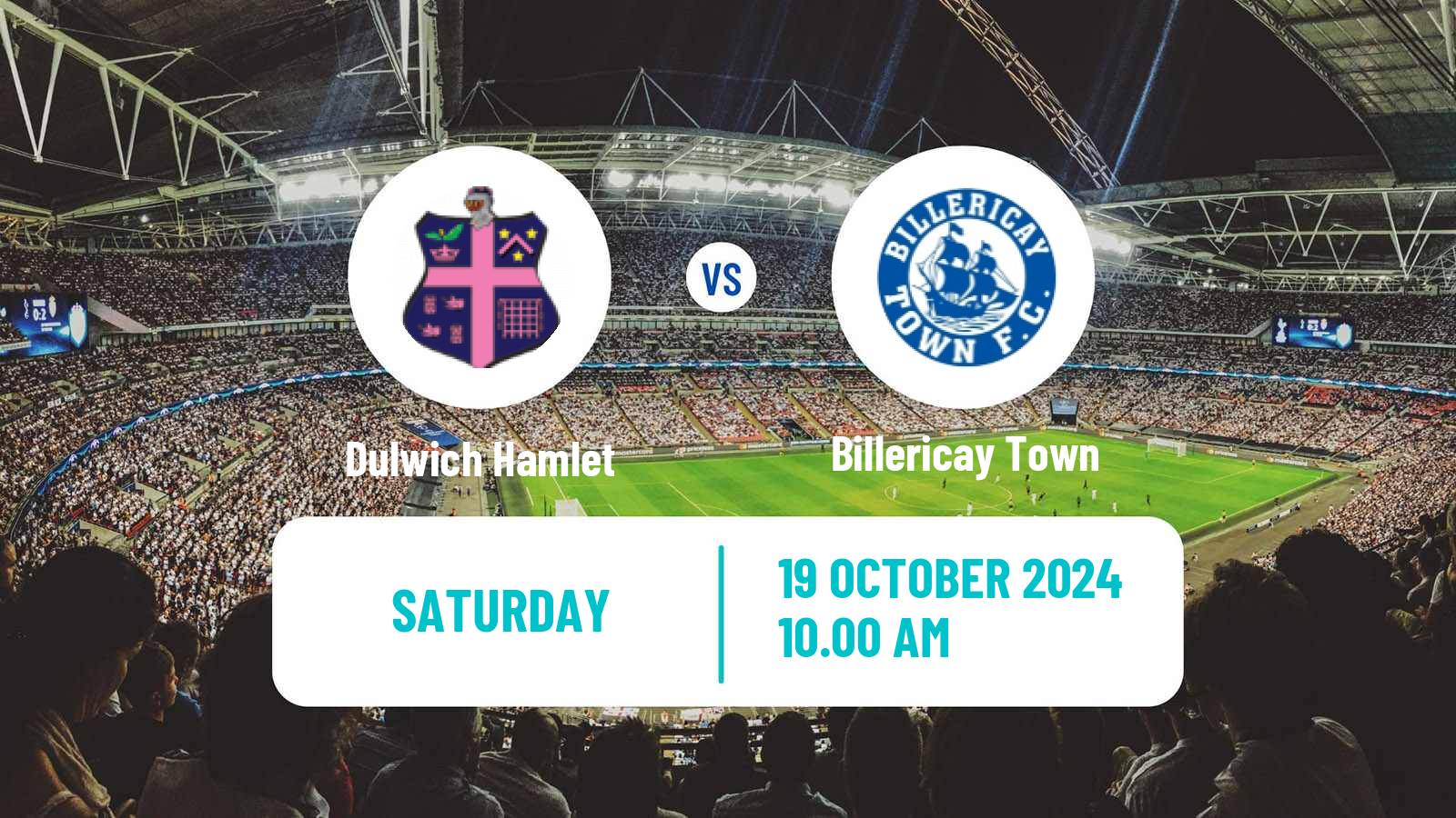 Soccer English Isthmian League Premier Division Dulwich Hamlet - Billericay Town