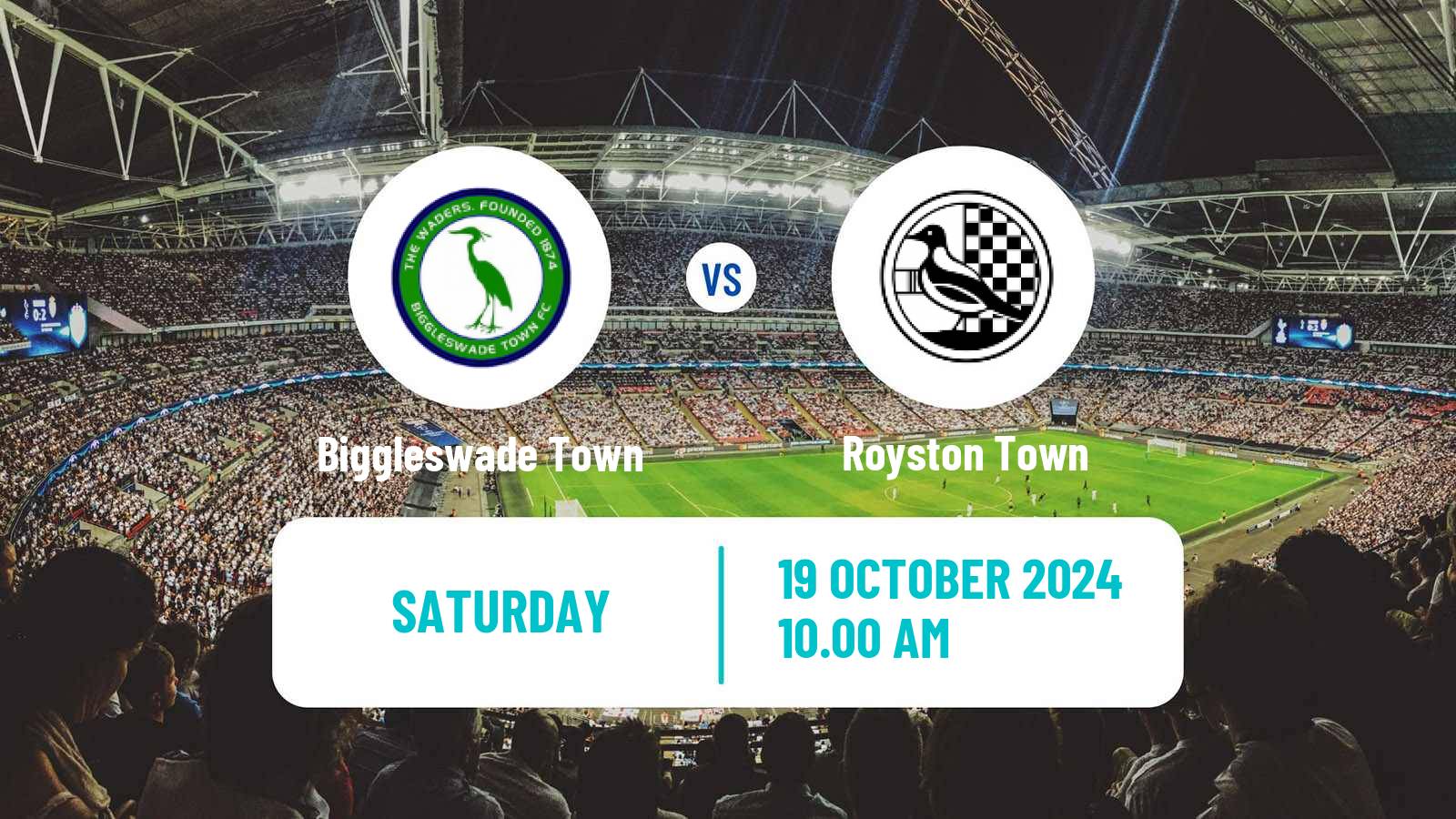 Soccer English Southern League Central Division Biggleswade Town - Royston Town