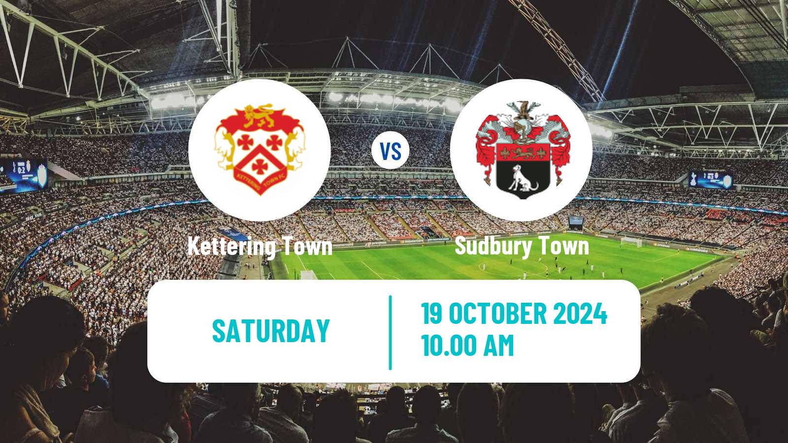 Soccer English Southern League Central Division Kettering Town - Sudbury Town