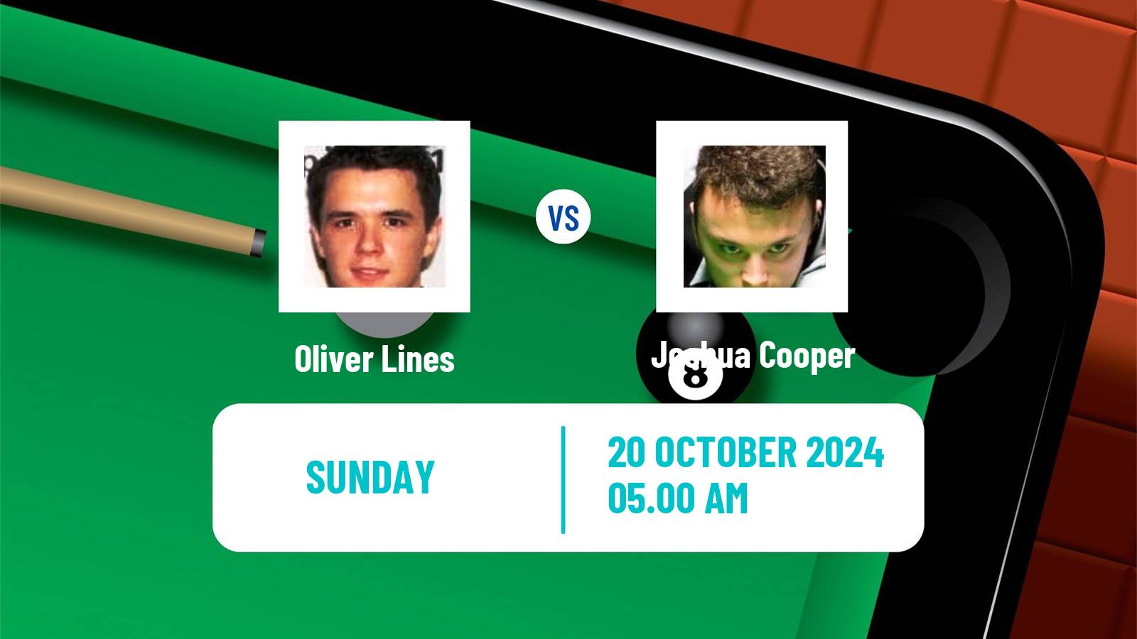 Snooker Northern Ireland Open Oliver Lines - Joshua Cooper