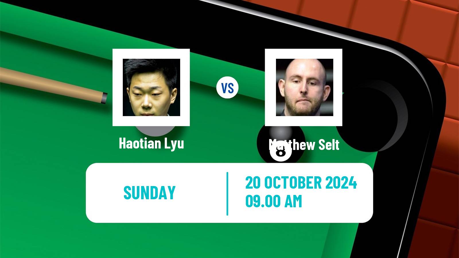 Snooker Northern Ireland Open Haotian Lyu - Matthew Selt