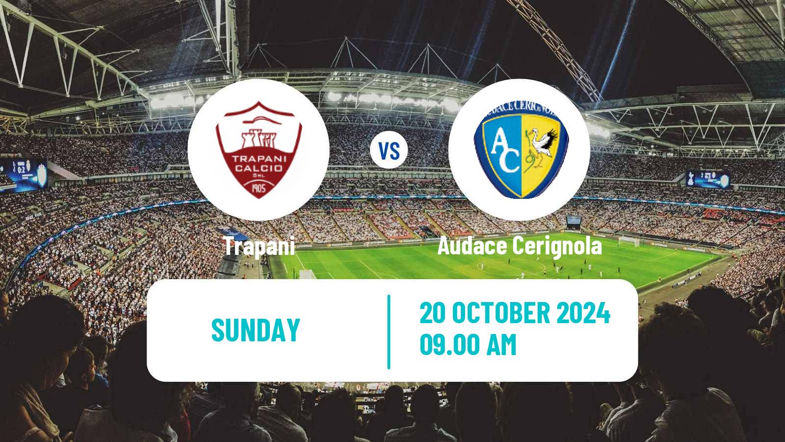 Soccer Italian Serie C Group C Trapani - Audace Cerignola