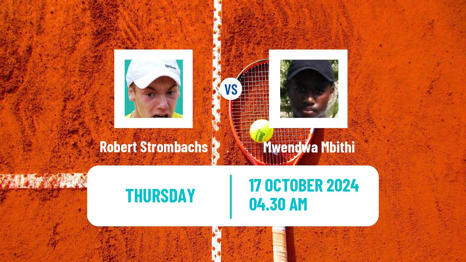 Tennis ITF M25 Sharm Elsheikh 3 Men Robert Strombachs - Mwendwa Mbithi