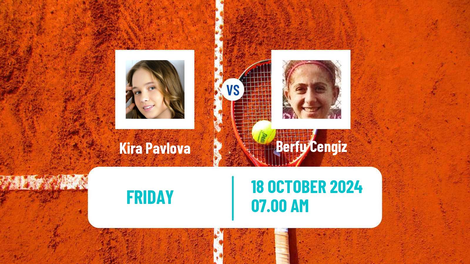 Tennis ITF W50 Kayseri Women Kira Pavlova - Berfu Cengiz