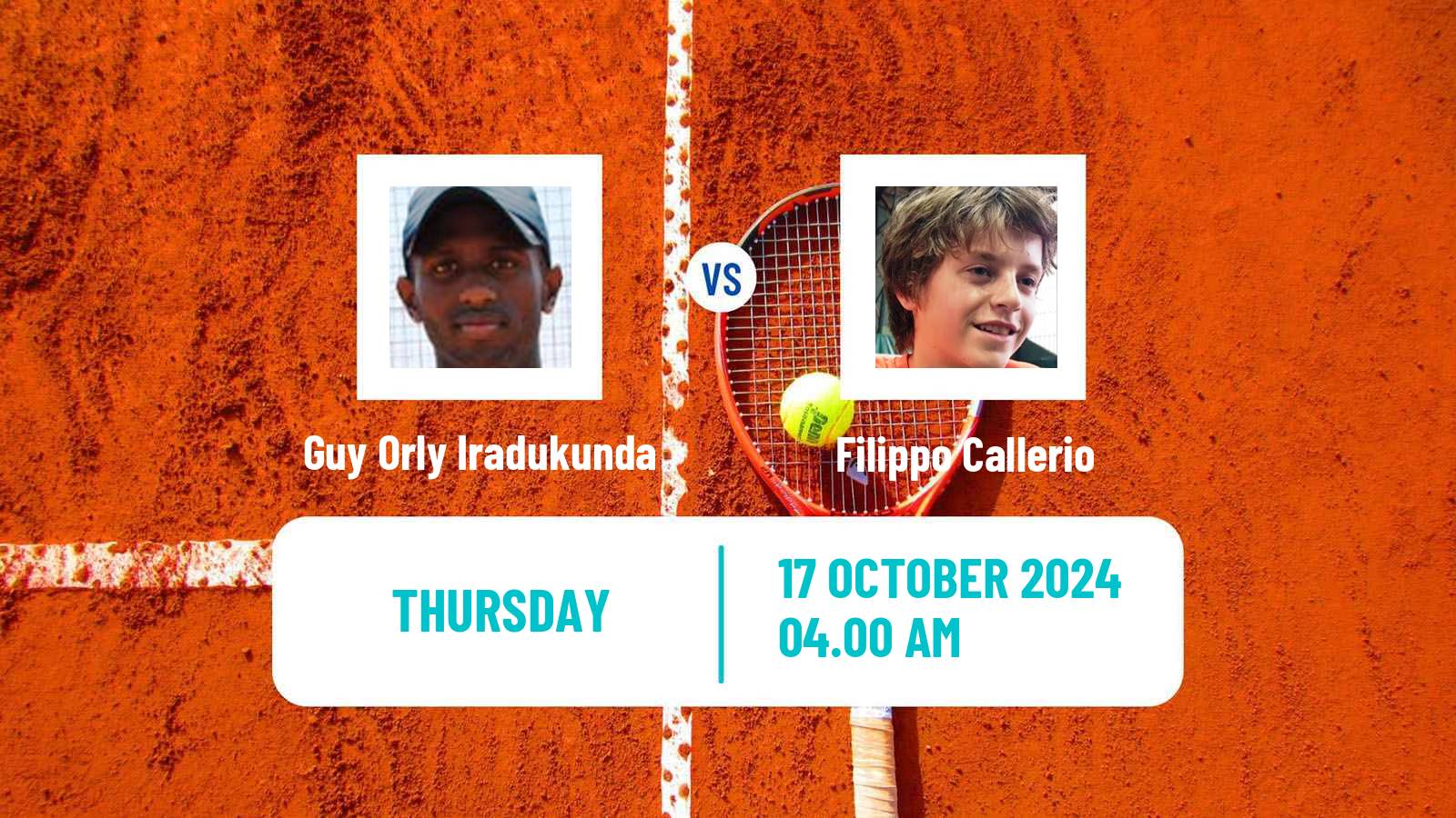 Tennis ITF M15 Kampala Men Guy Orly Iradukunda - Filippo Callerio