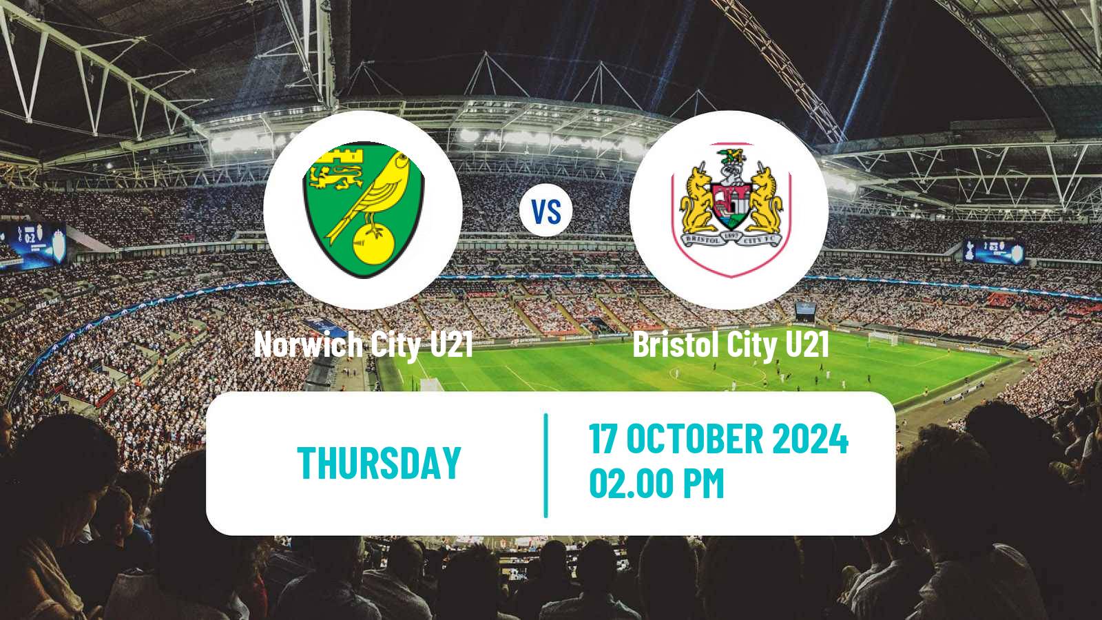 Soccer English Premier League Cup Norwich City U21 - Bristol City U21