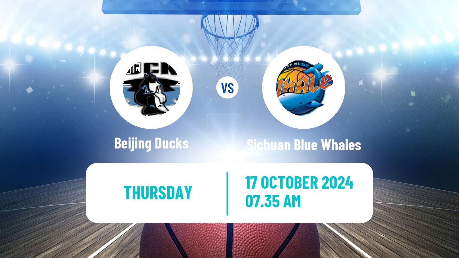 Basketball CBA Beijing Ducks - Sichuan Blue Whales