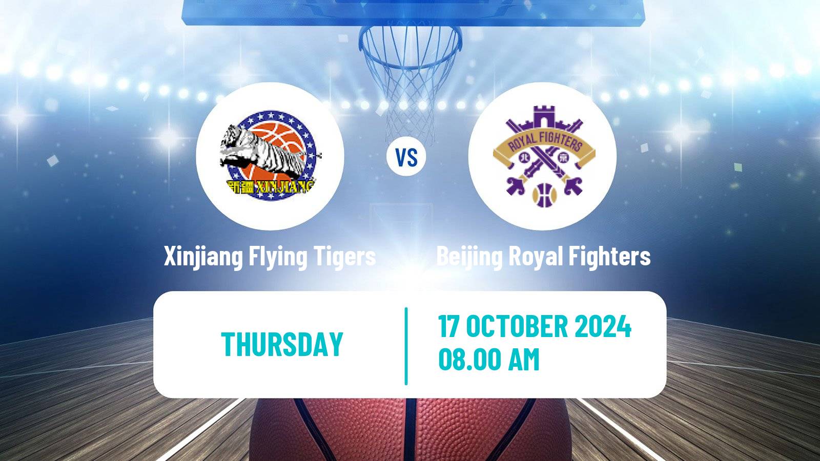 Basketball CBA Xinjiang Flying Tigers - Beijing Royal Fighters