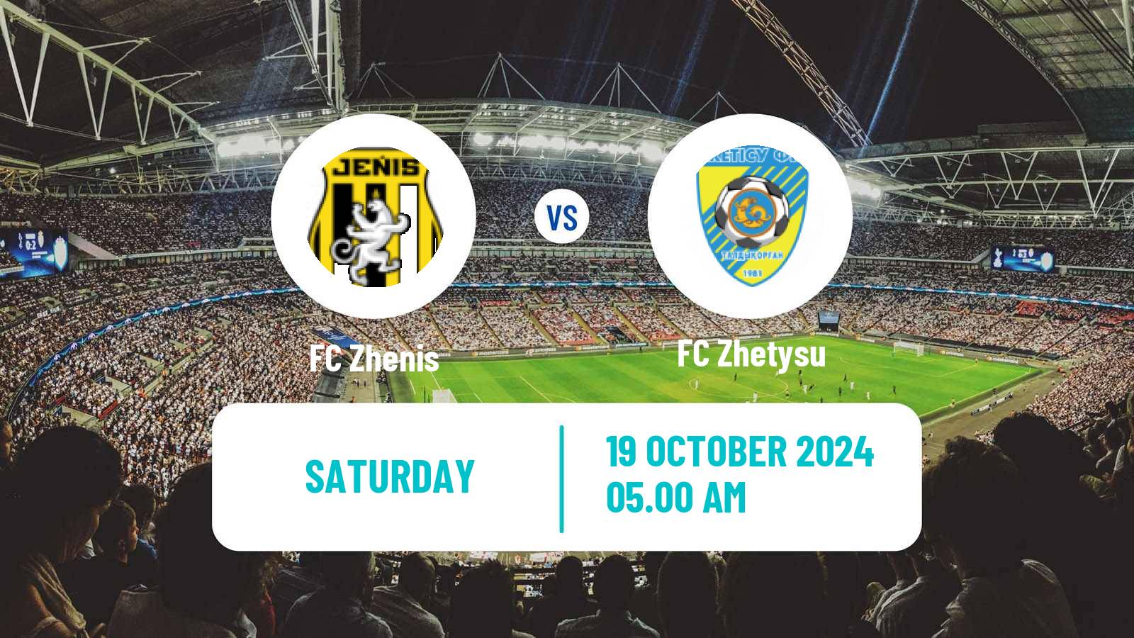 Soccer Kazakh Premier League Zhenis - Zhetysu