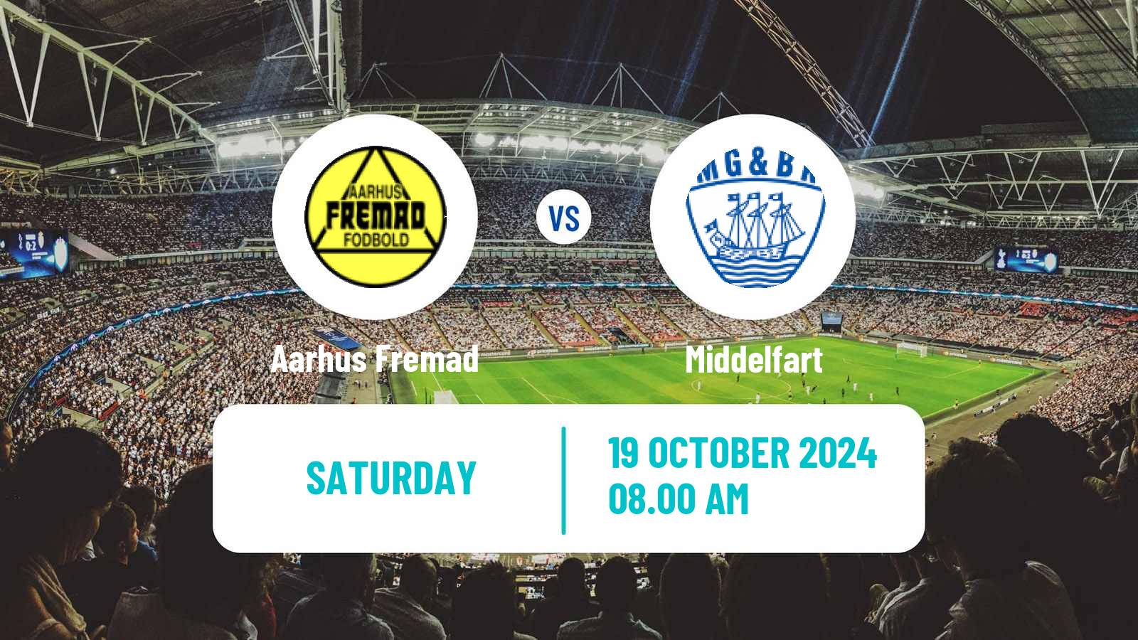 Soccer Danish 2 Division Aarhus Fremad - Middelfart