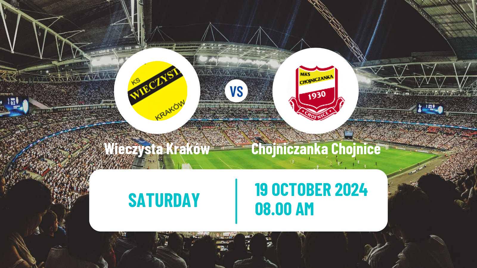 Soccer Polish Division 2 Wieczysta Kraków - Chojniczanka Chojnice