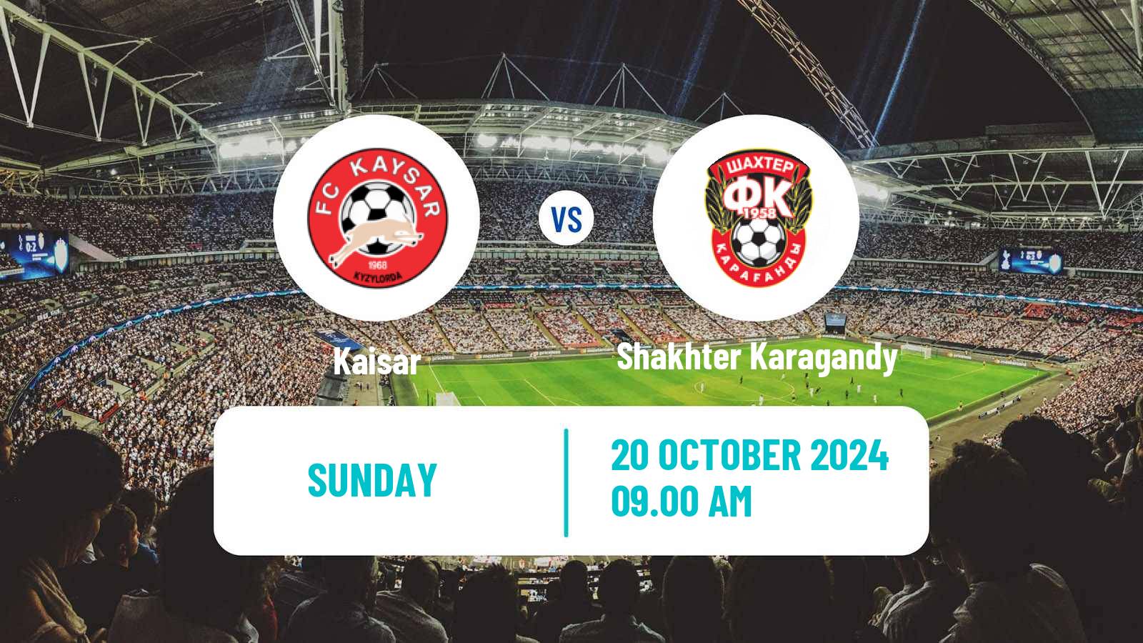 Soccer Kazakh Premier League Kaisar - Shakhter Karagandy