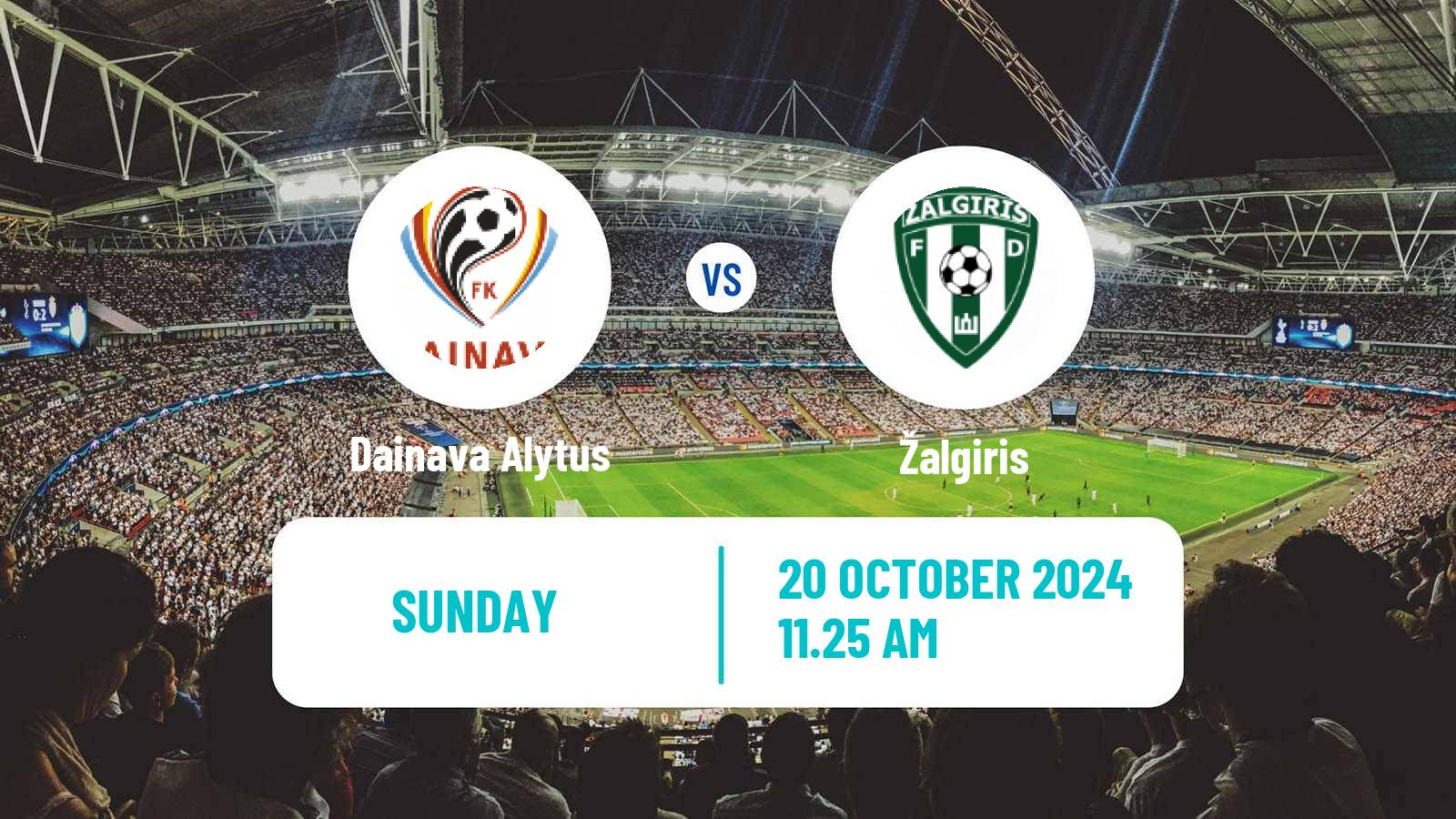 Soccer Lithuanian A Lyga Dainava Alytus - Žalgiris