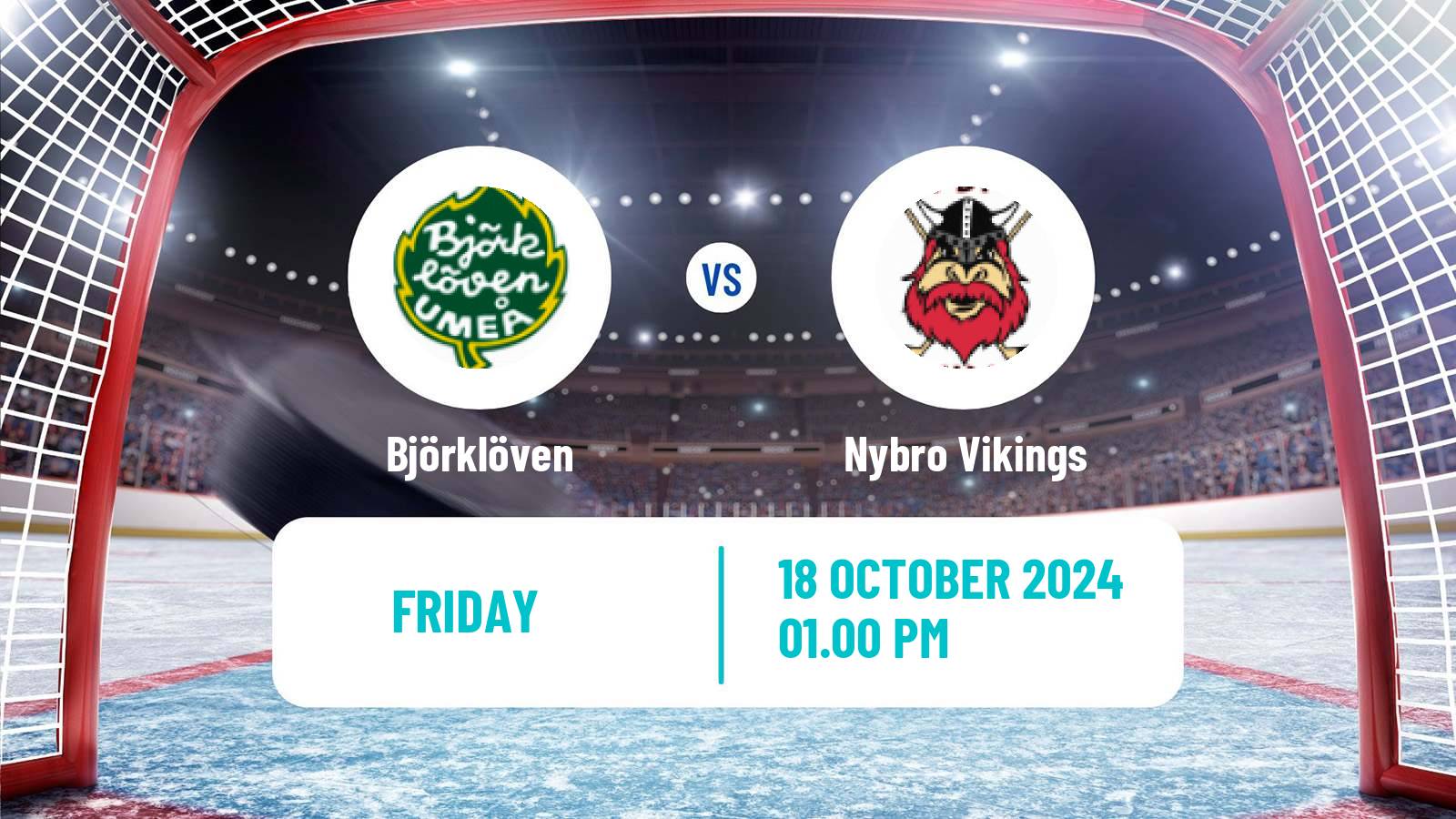 Hockey Swedish Hockey Allsvenskan Björklöven - Nybro Vikings