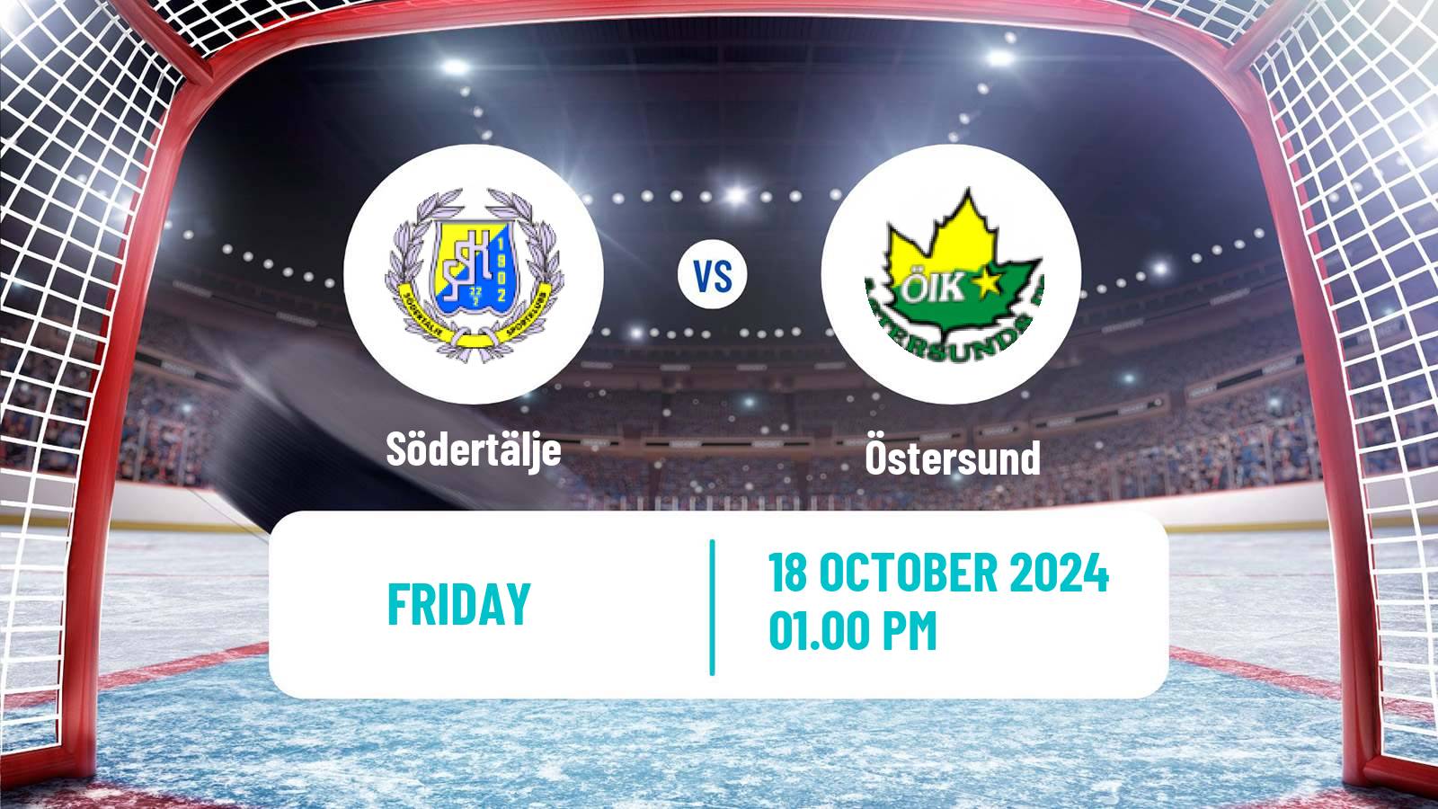 Hockey Swedish Hockey Allsvenskan Södertälje - Östersund