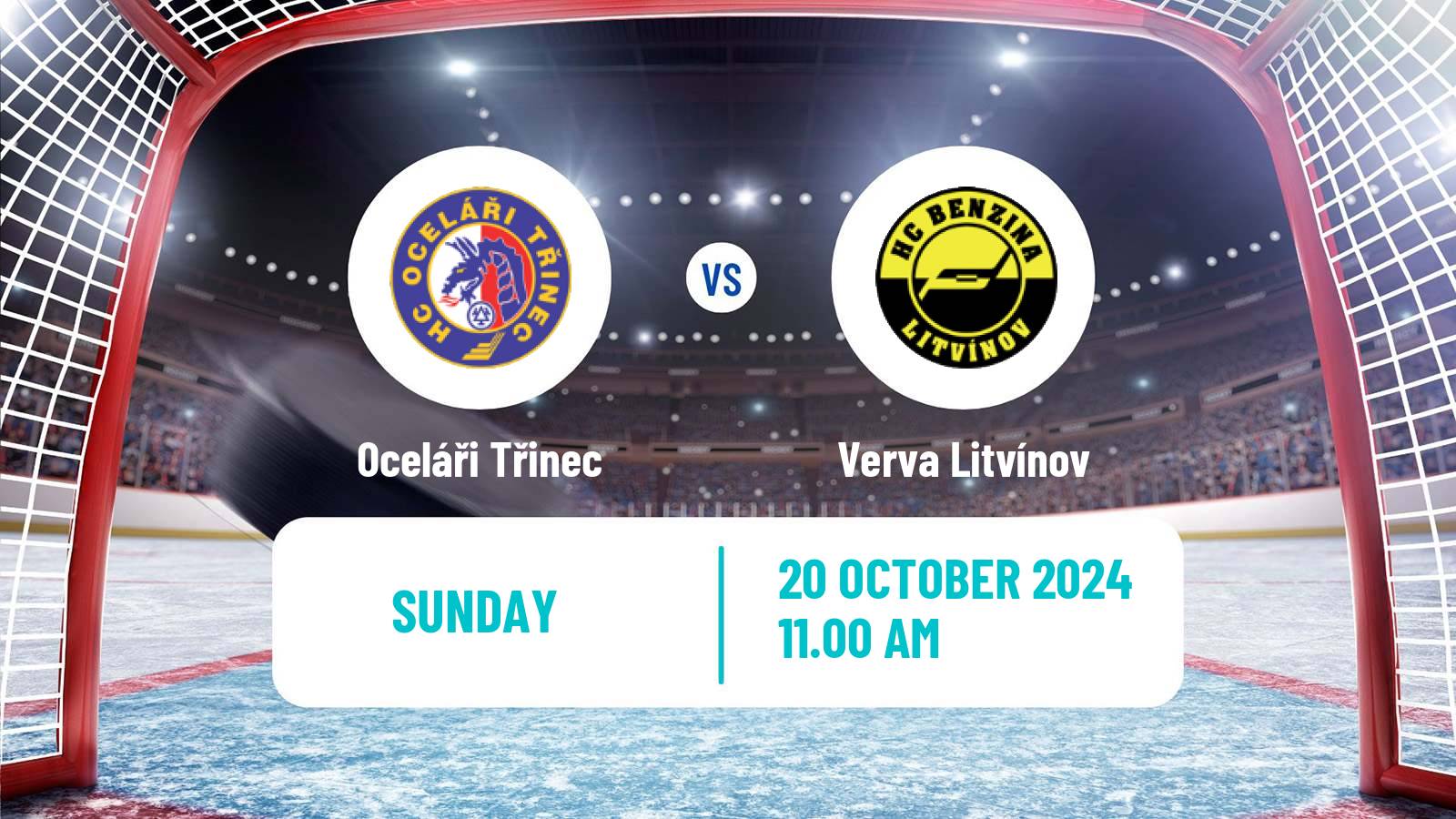 Hockey Czech Extraliga Oceláři Třinec - Verva Litvínov