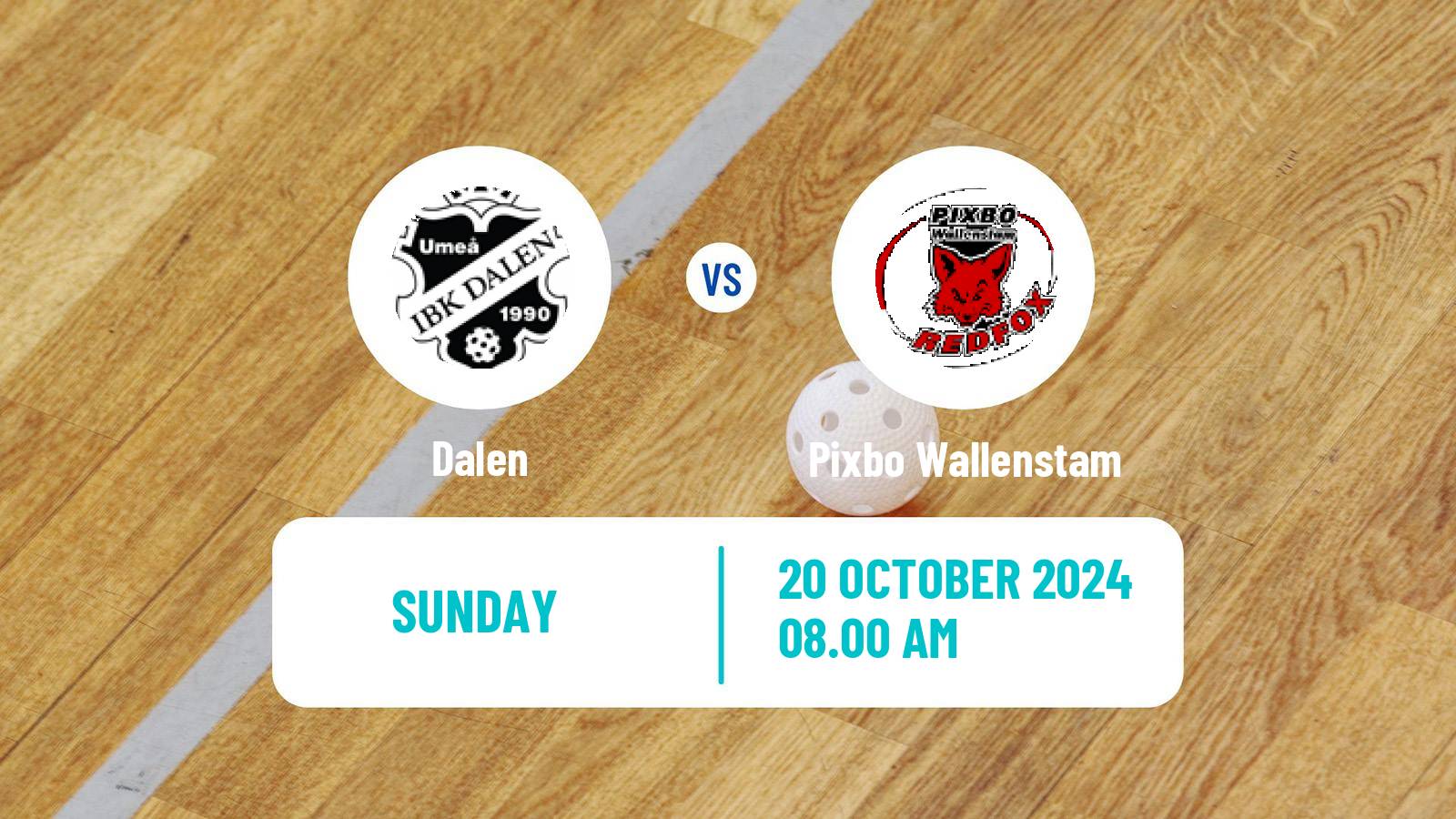 Floorball Swedish Superligan Floorball Women Dalen - Pixbo Wallenstam