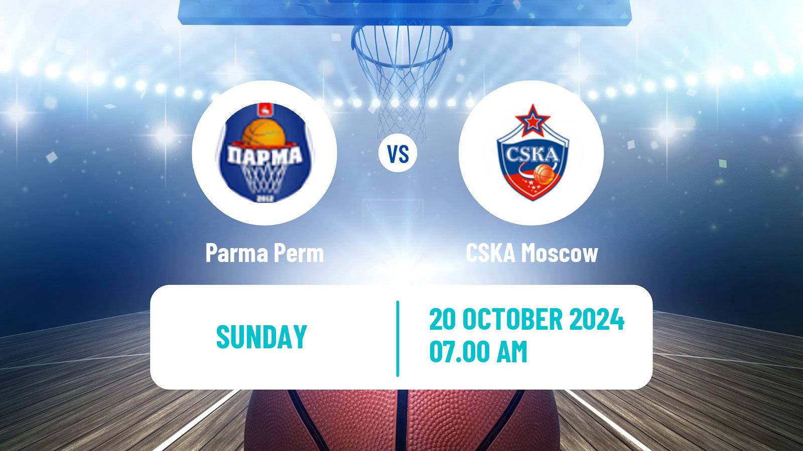 Basketball VTB United League Parma Perm - CSKA Moscow