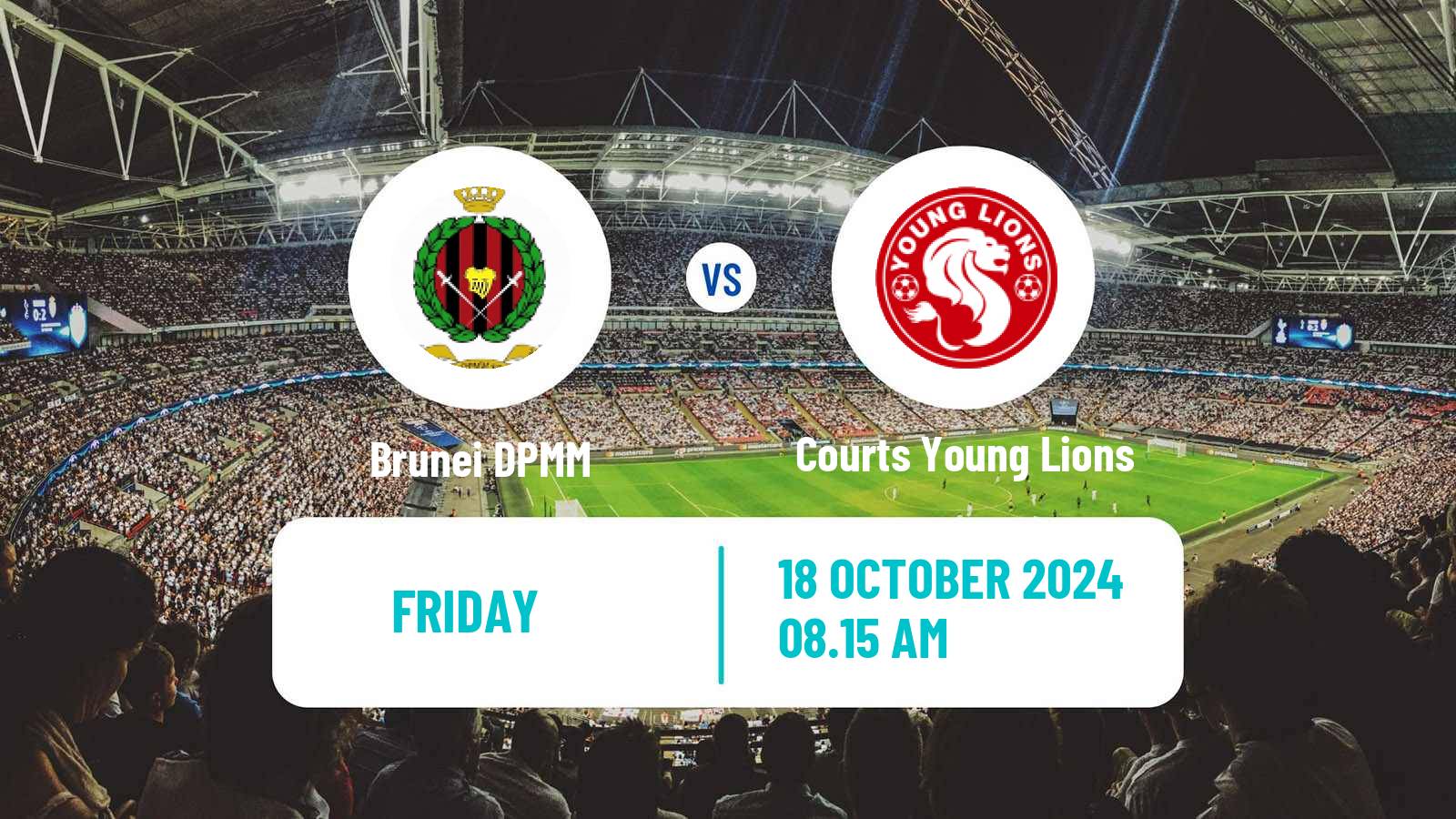 Soccer Singapore Premier League Brunei DPMM - Courts Young Lions