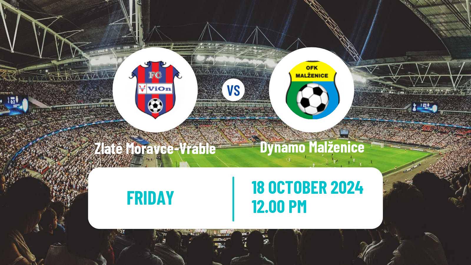 Soccer Slovak 2 Liga Zlaté Moravce-Vrable - Dynamo Malženice