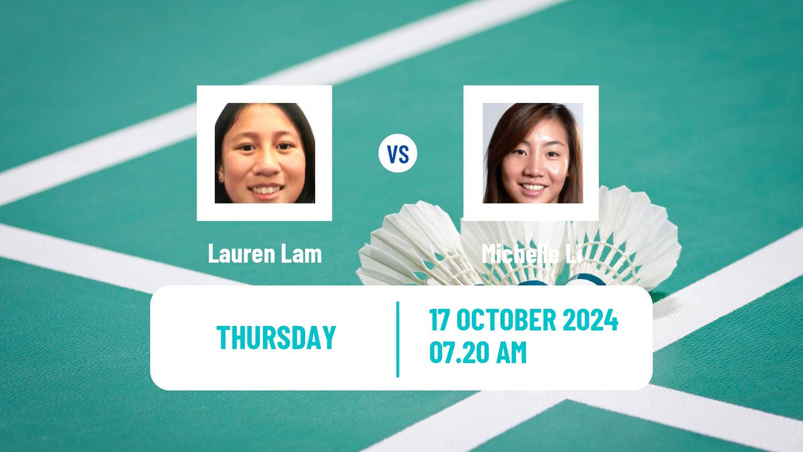 Badminton BWF World Tour Denmark Open Women Lauren Lam - Michelle Li