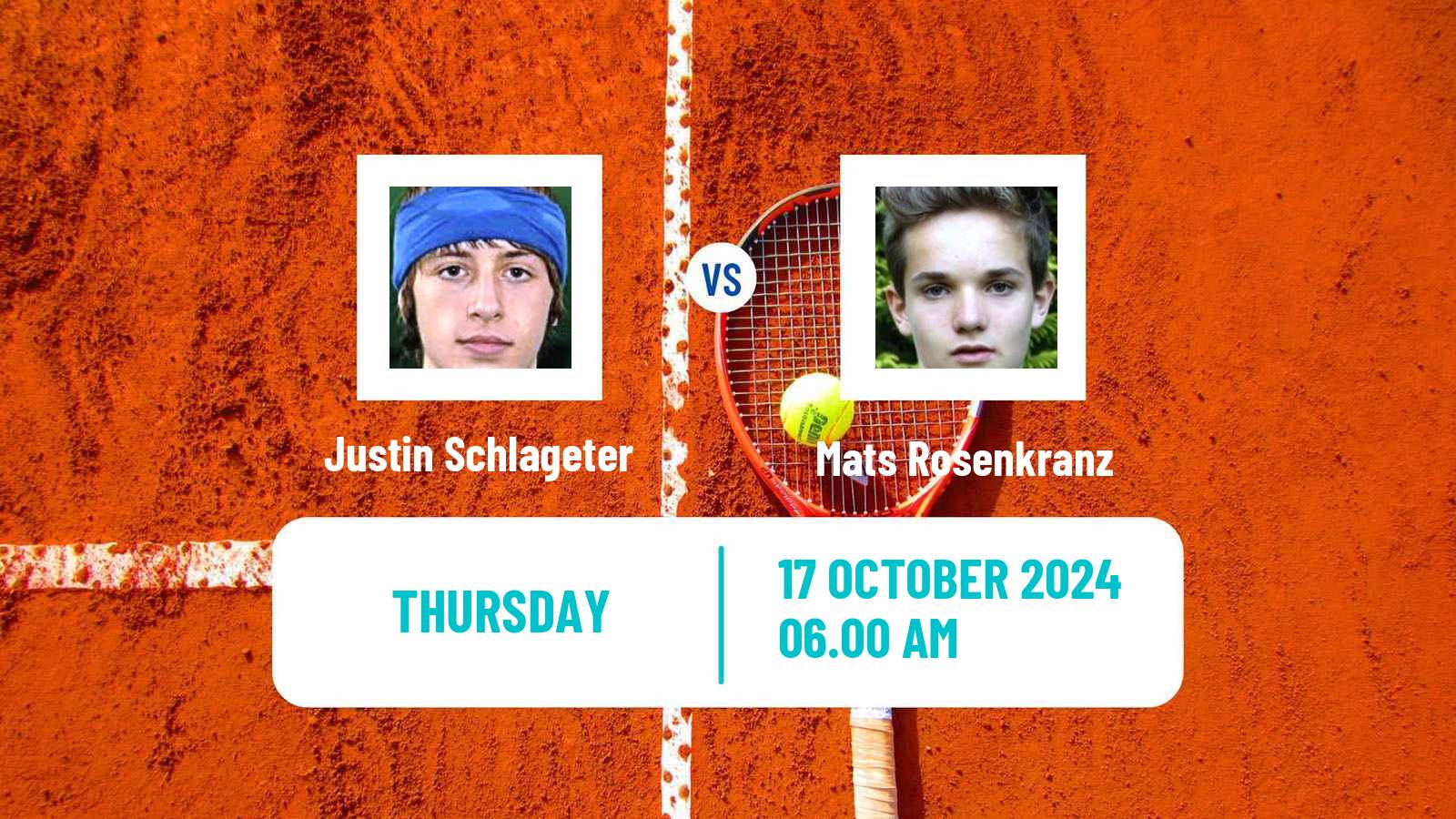 Tennis ITF M15 Offenbach Men Justin Schlageter - Mats Rosenkranz