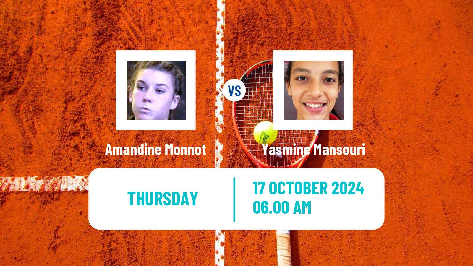 Tennis ITF W35 Faro Women Amandine Monnot - Yasmine Mansouri