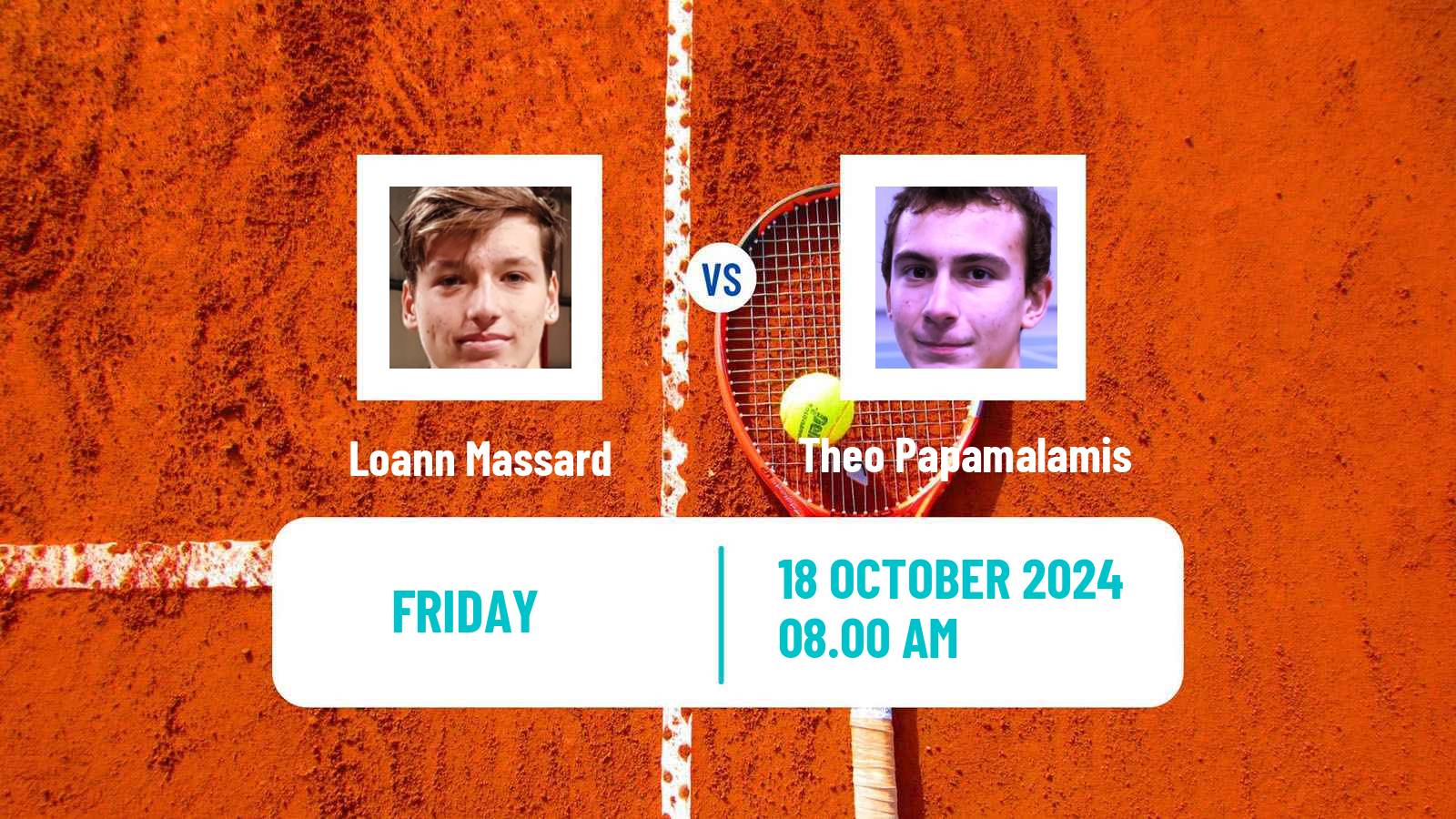 Tennis ITF M15 Villers Les Nancy Men Loann Massard - Theo Papamalamis