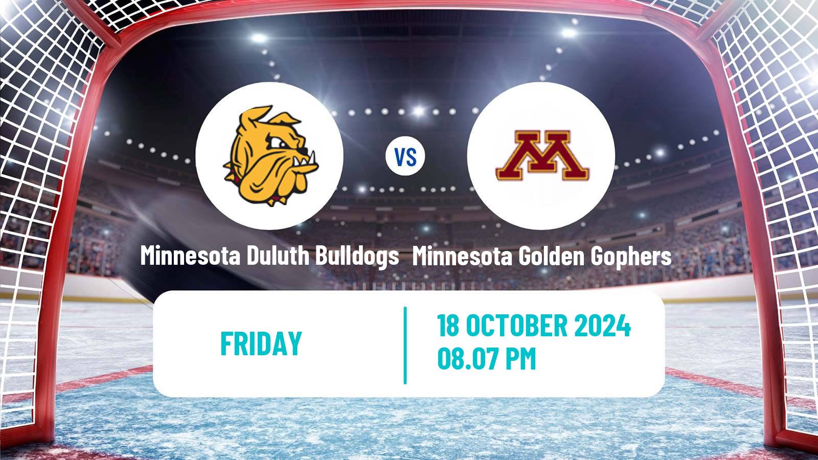 Hockey NCAA Hockey Minnesota Duluth Bulldogs - Minnesota Golden Gophers