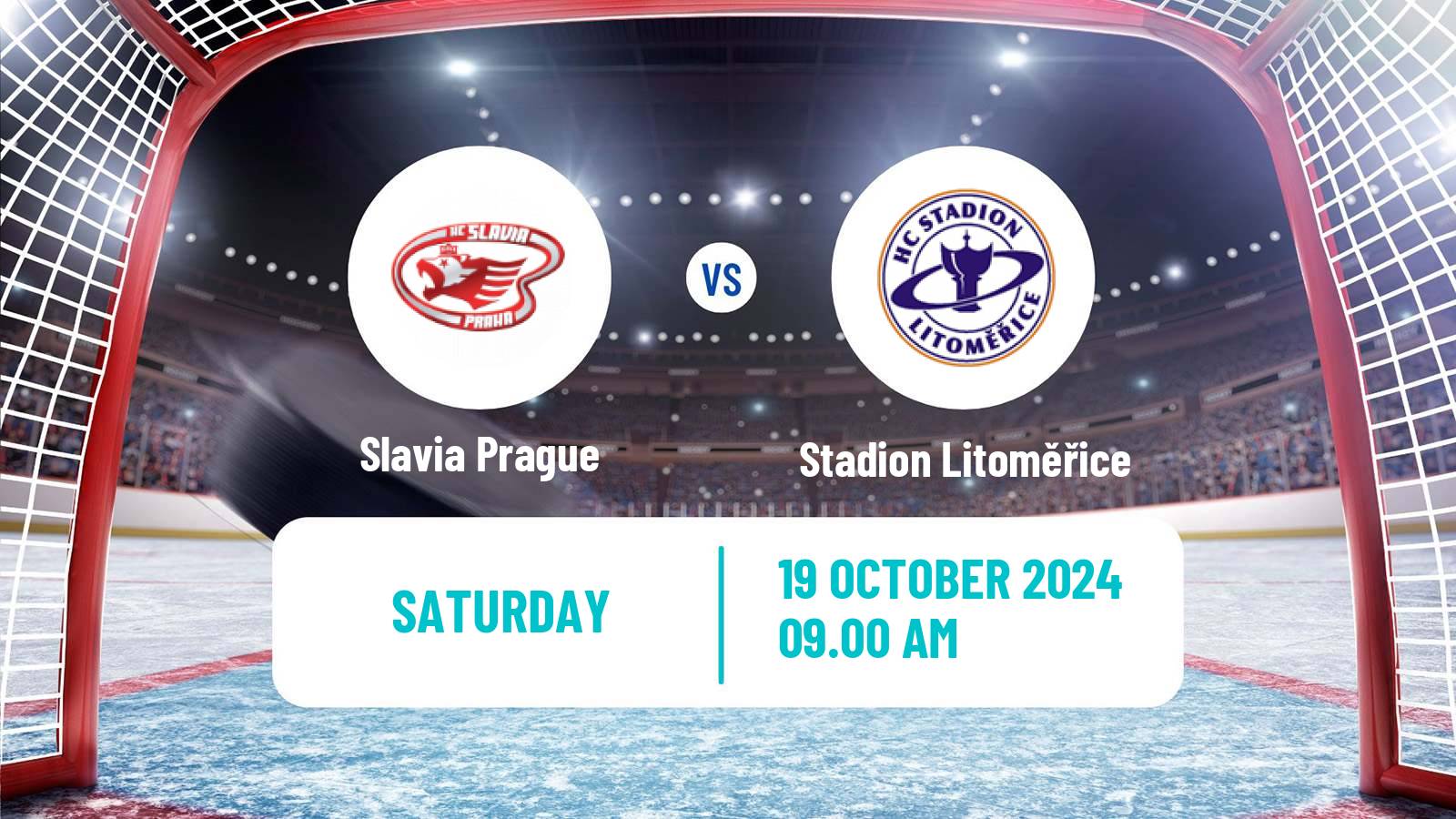 Hockey Czech Chance Liga Slavia Prague - Stadion Litoměřice