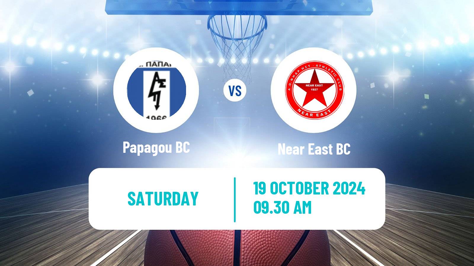 Basketball Greek Elite League Basketball Papagou - Near East