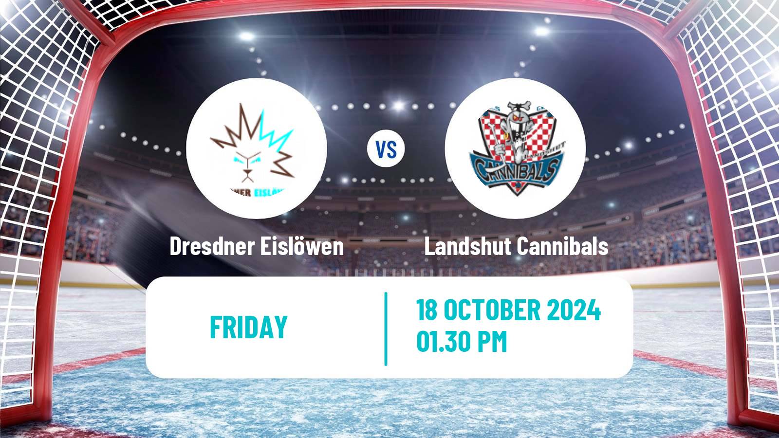 Hockey German DEL2 Dresdner Eislöwen - Landshut Cannibals