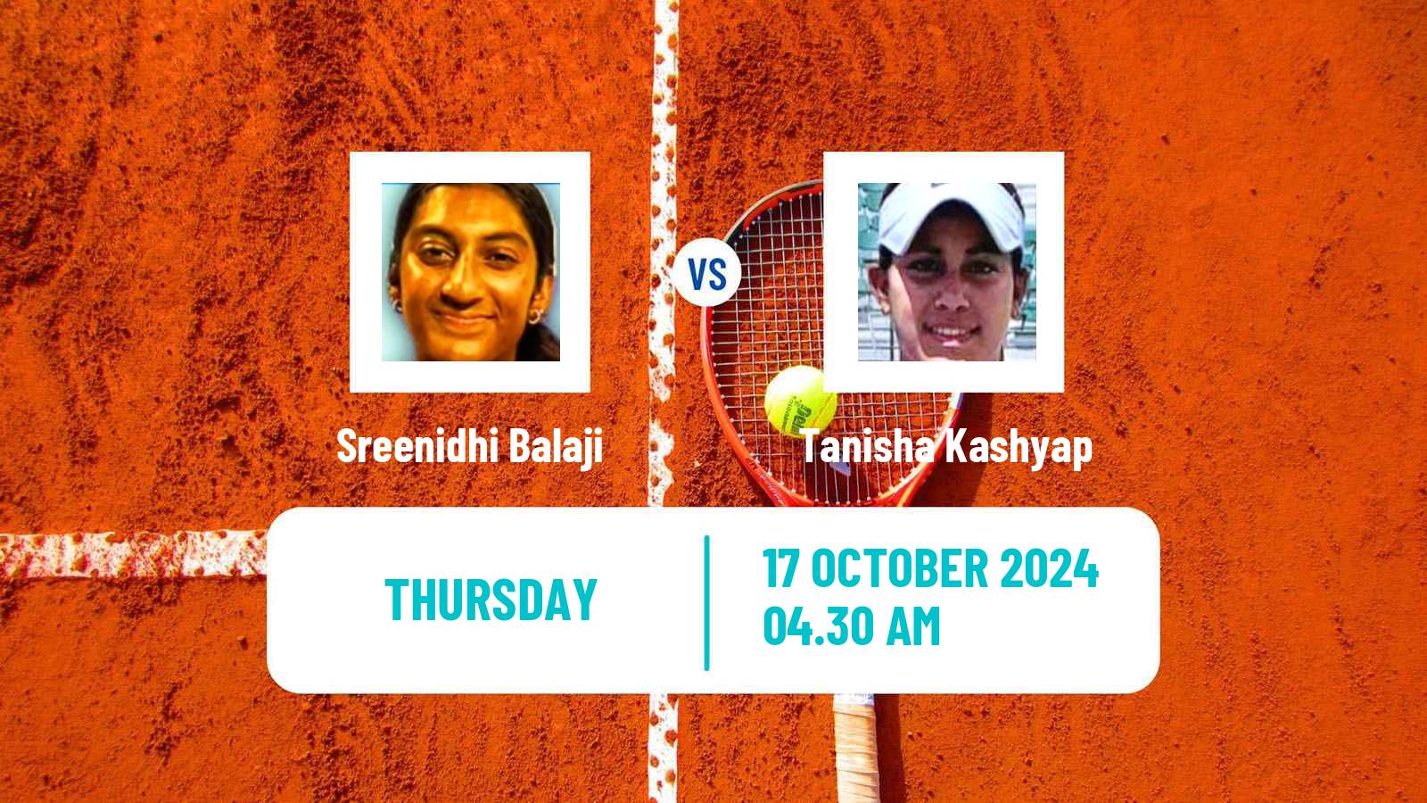 Tennis ITF W15 Bengaluru Women Sreenidhi Balaji - Tanisha Kashyap