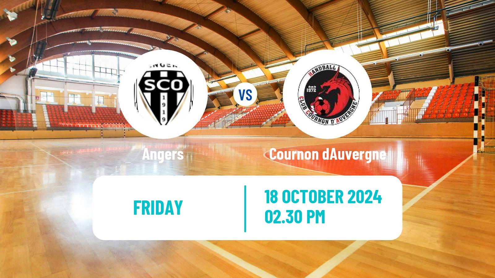 Handball French Proligue Handball Angers - Cournon dAuvergne