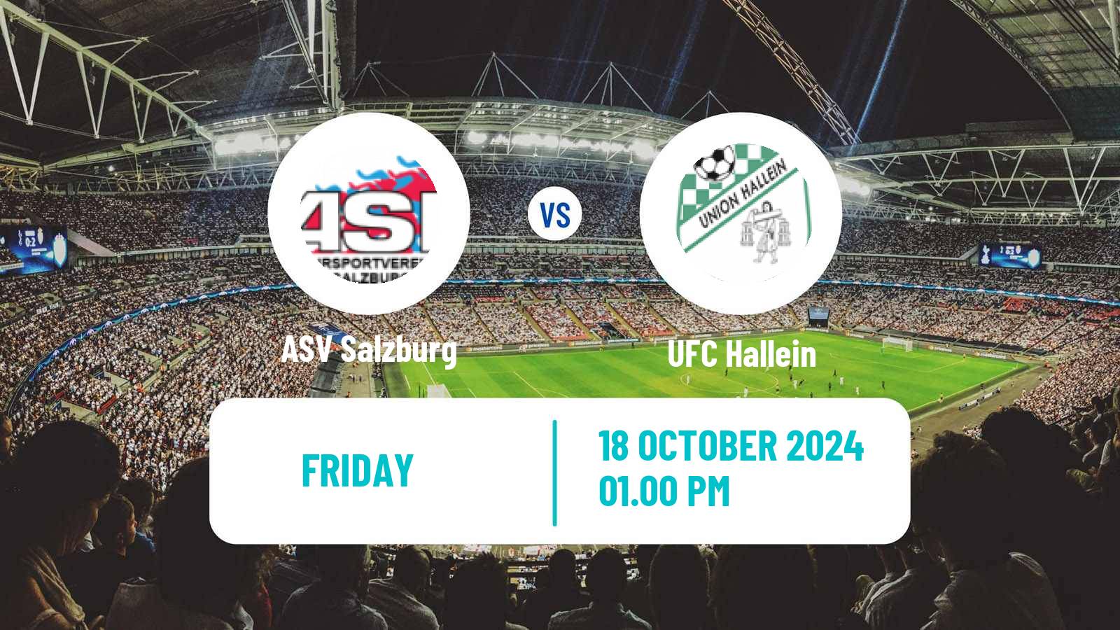 Soccer Austrian Landesliga Salzburg ASV Salzburg - UFC Hallein