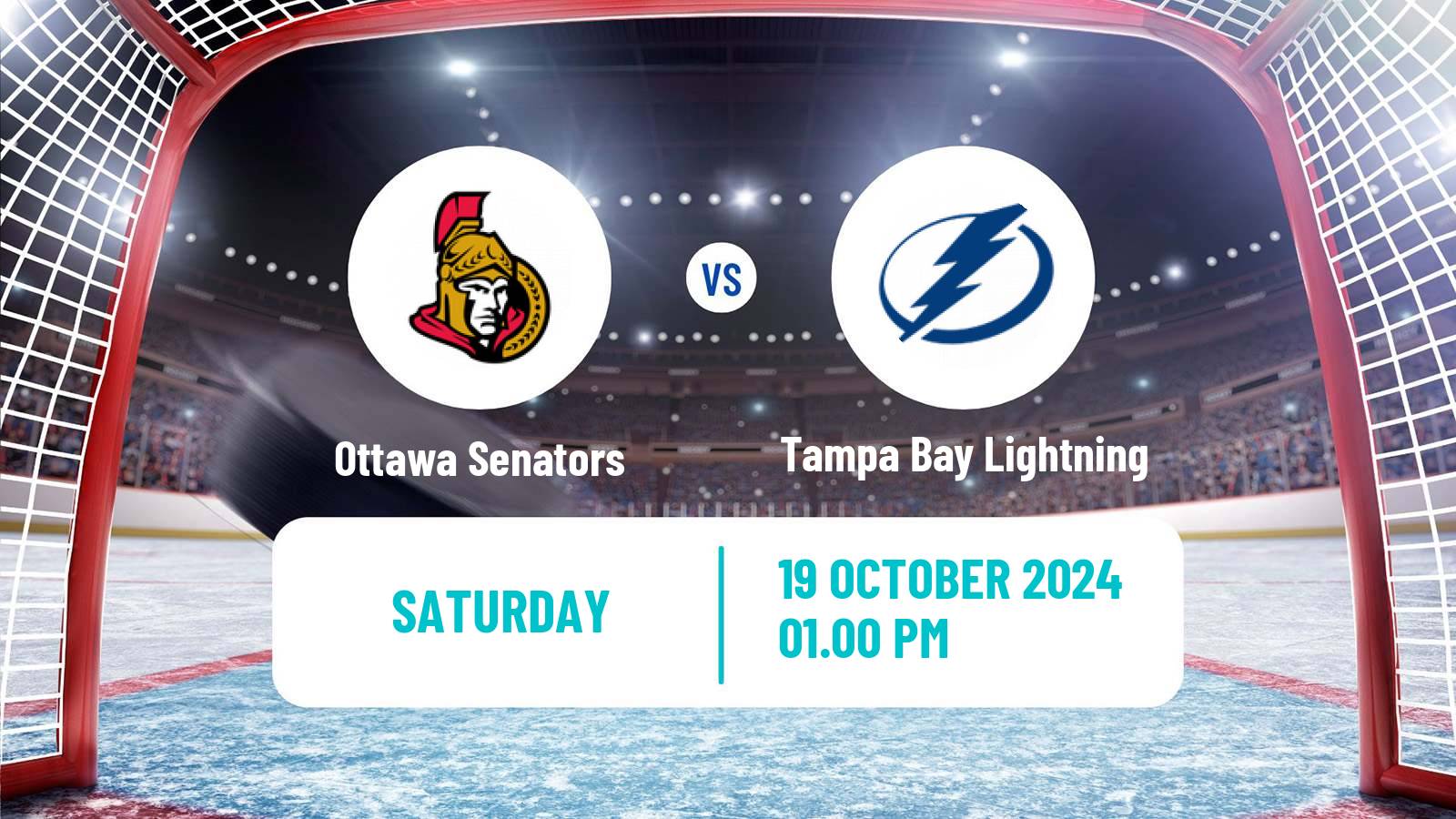 Hockey NHL Ottawa Senators - Tampa Bay Lightning