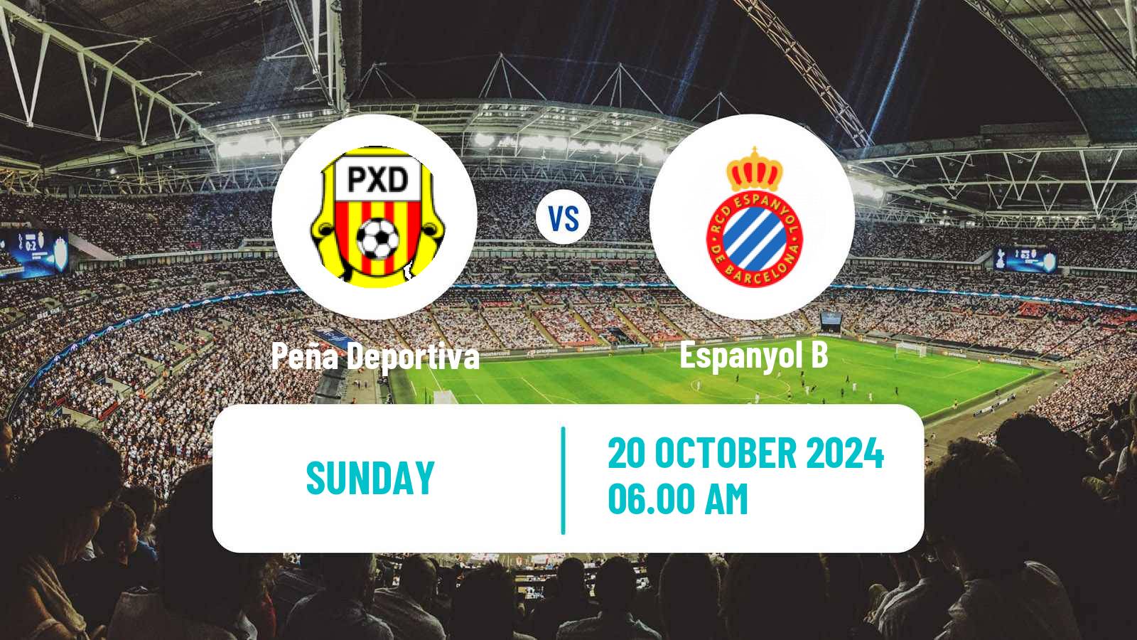 Soccer Spanish Segunda RFEF - Group 3 Peña Deportiva - Espanyol B