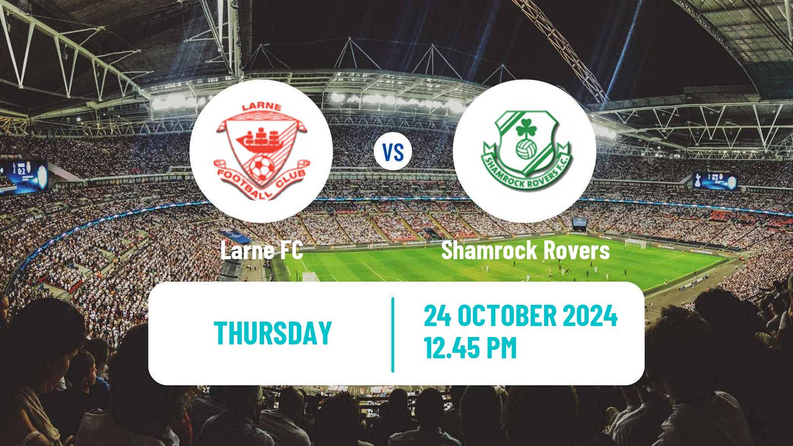 Soccer UEFA Europa Conference League Larne - Shamrock Rovers