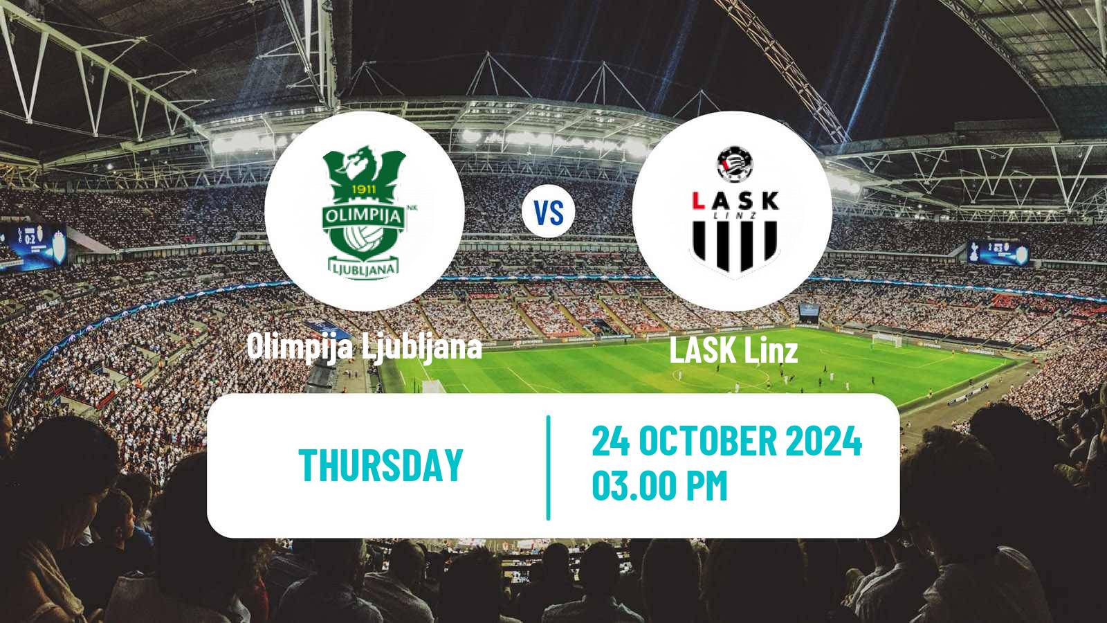 Soccer UEFA Europa Conference League Olimpija Ljubljana - LASK Linz