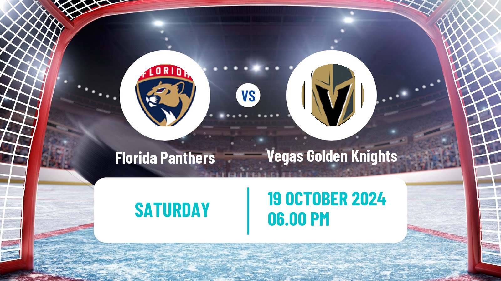 Hockey NHL Florida Panthers - Vegas Golden Knights