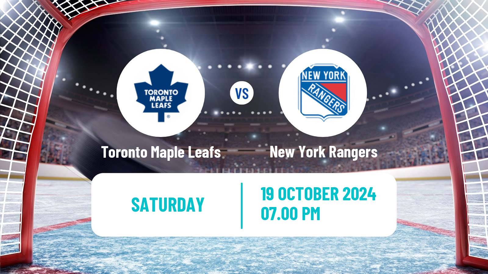 Hockey NHL Toronto Maple Leafs - New York Rangers