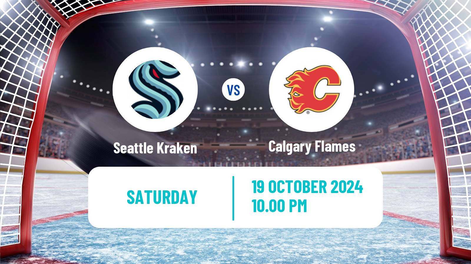 Hockey NHL Seattle Kraken - Calgary Flames