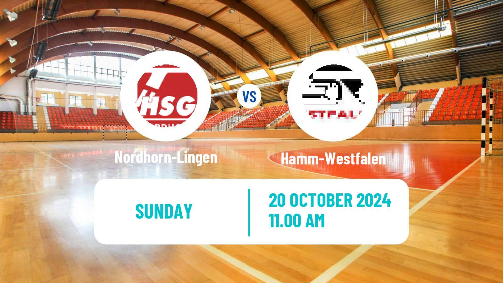 Handball German 2 Bundesliga Handball Nordhorn-Lingen - Hamm-Westfalen