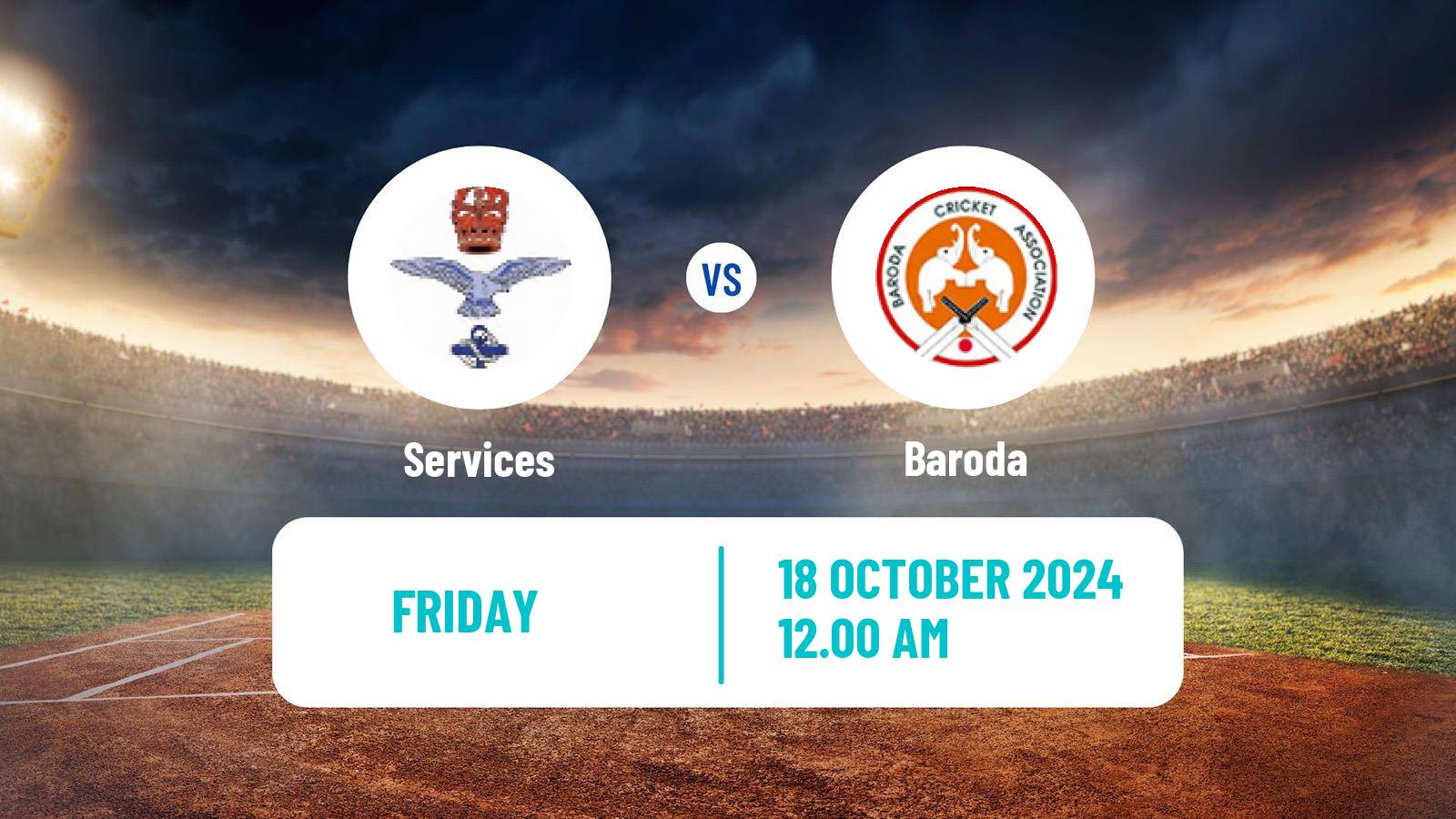 Cricket Ranji Trophy Services - Baroda