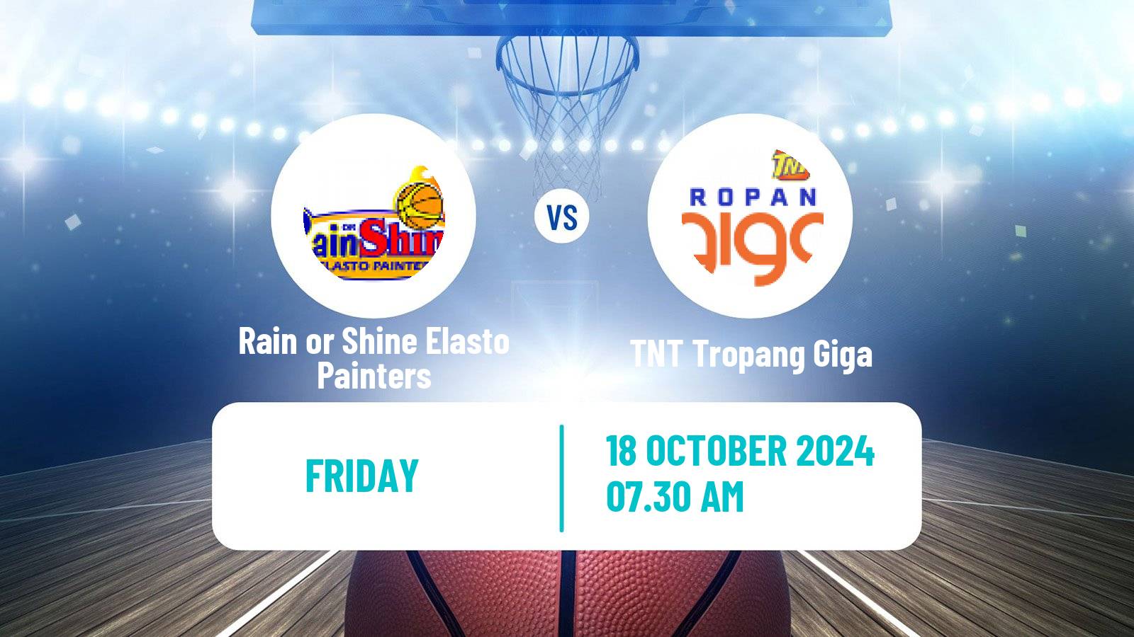 Basketball Philippines - Governors Cup Rain or Shine Elasto Painters - TNT Tropang Giga