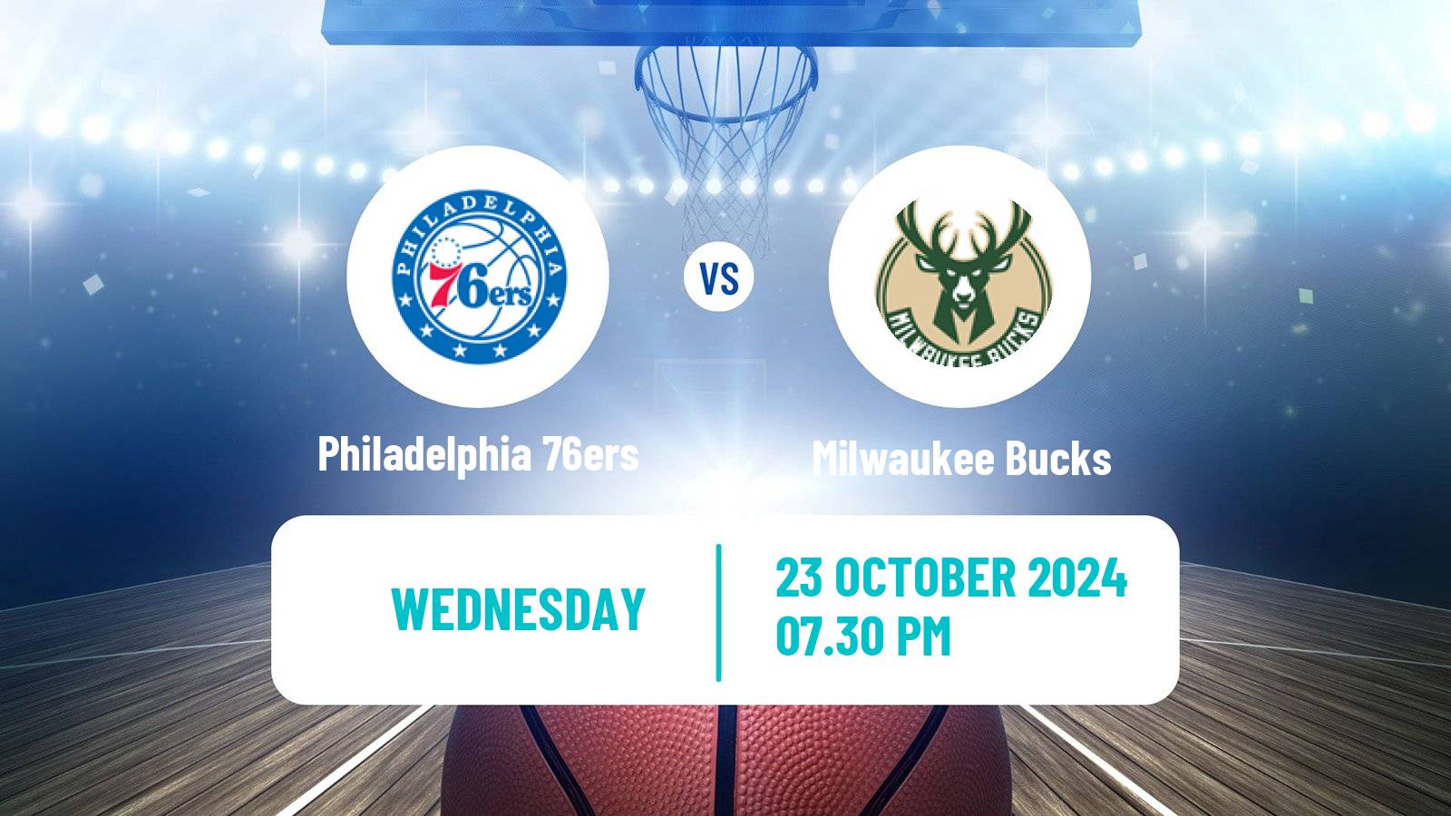 Basketball NBA Philadelphia 76ers - Milwaukee Bucks