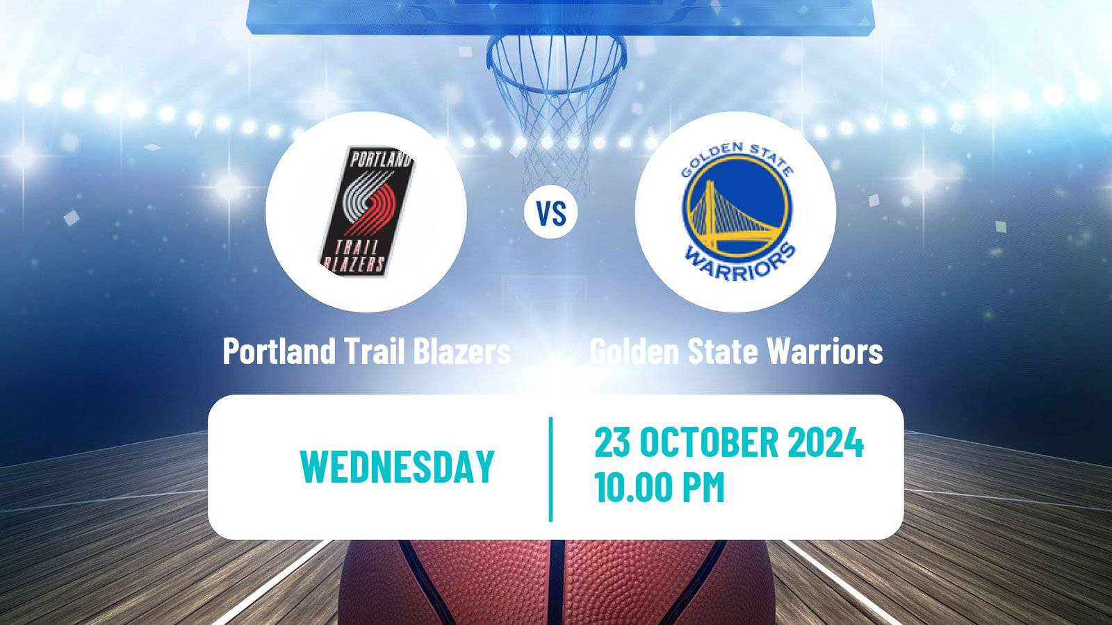 Basketball NBA Portland Trail Blazers - Golden State Warriors