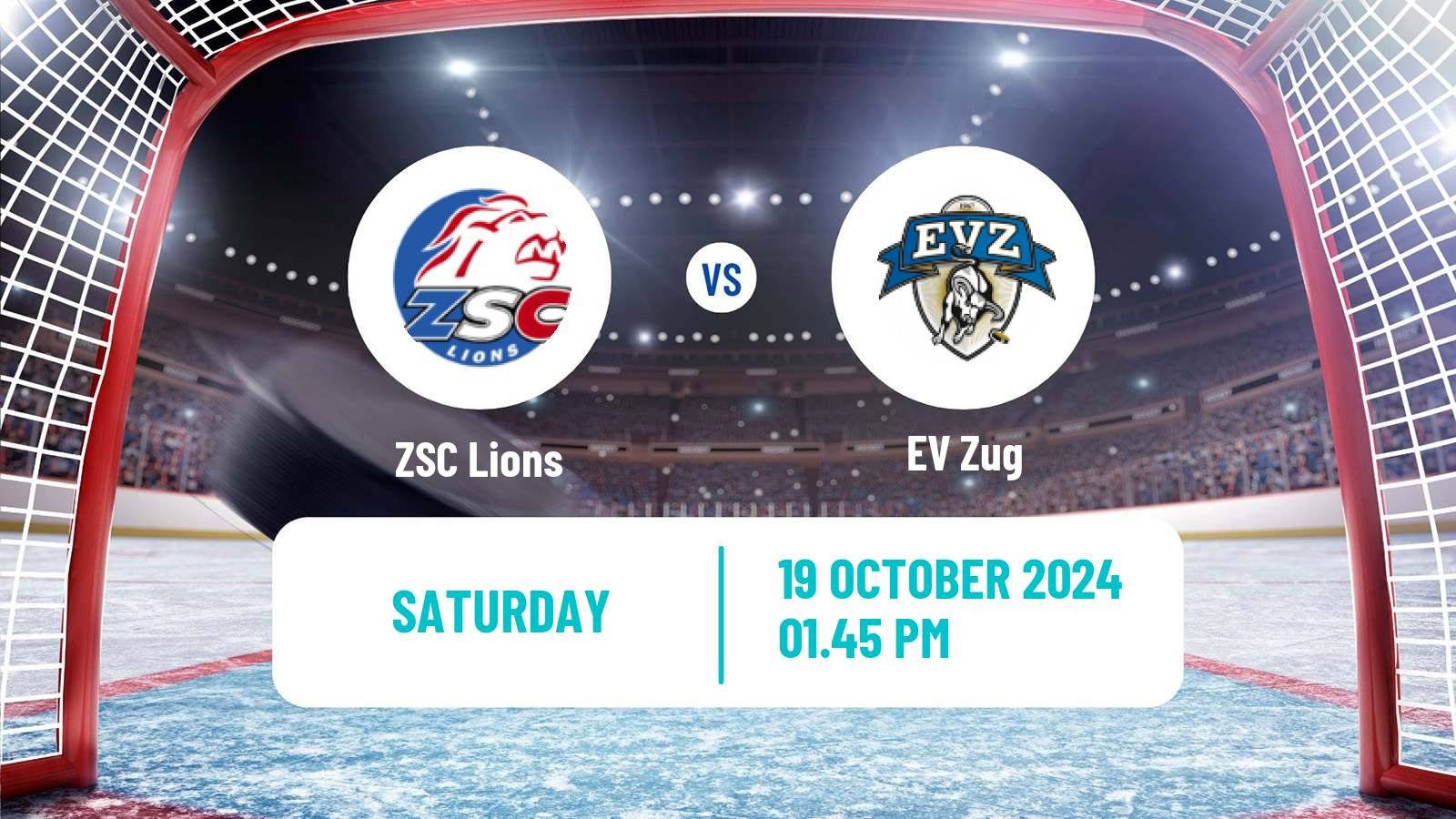 Hockey Swiss National League Hockey ZSC Lions - EV Zug