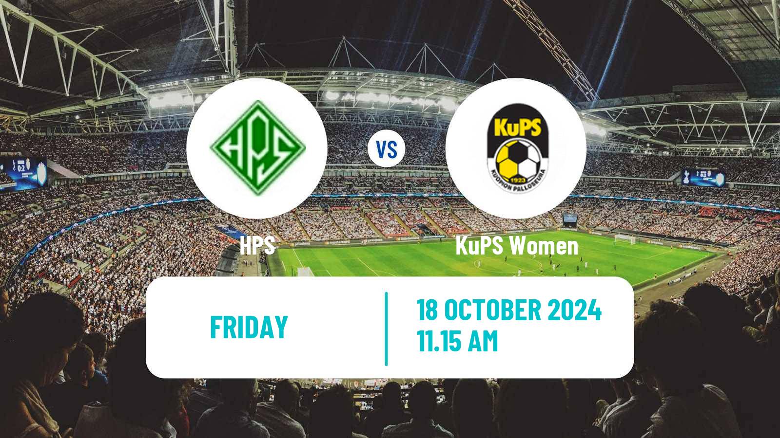 Soccer Finnish Kansallinen Liiga Women HPS - KuPS